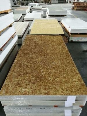 Marmer Alternatif Dekorasi Interior Lembar Marmer PVC UV 1220x2800x3mm