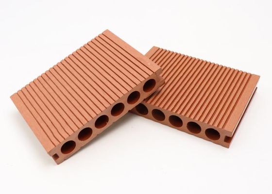 140x25mm Papan Dek Komposit Kayu Plastik Decking Komposit Untuk Taman