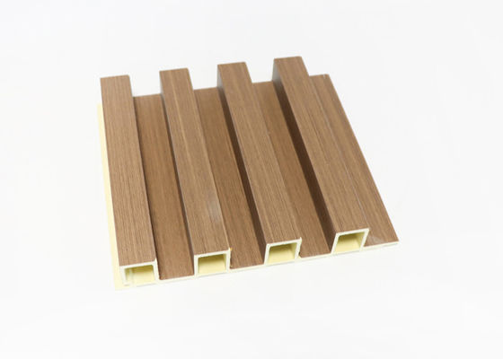 Seruling Serat Kayu Dalam Ruangan Panel Dinding WPC Interior PVC Untuk Dekorasi