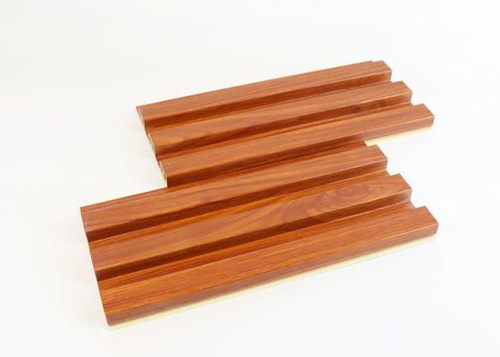Seruling Serat Kayu Dalam Ruangan Panel Dinding WPC Interior PVC Untuk Dekorasi
