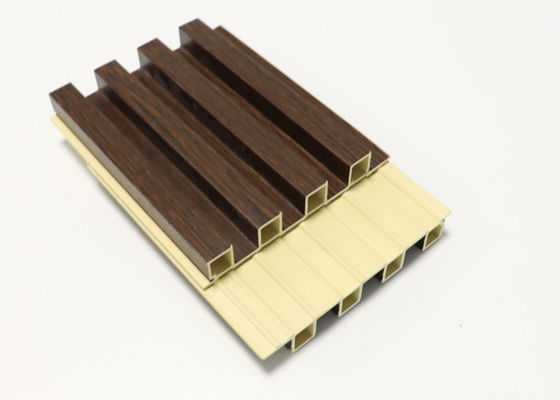 Pemasangan Cepat Cladding Panel Dinding WPC Tahan Api Untuk Dekorasi Interior 192mm x 14mm
