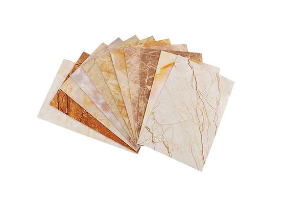 Penyerapan Suara Fleksibel PVC UV Protection Marble Sheet Heat Insulation