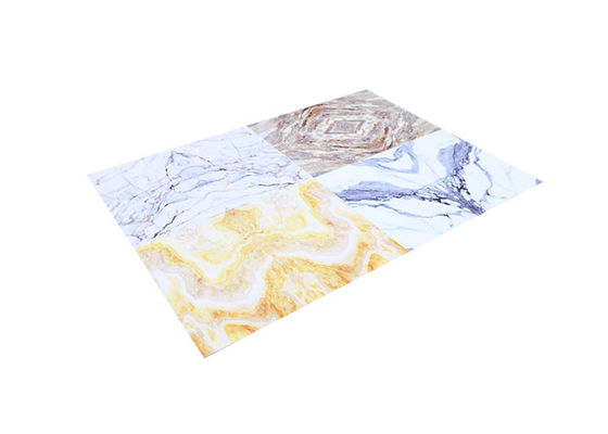 Penyerapan Suara Fleksibel PVC UV Protection Marble Sheet Heat Insulation