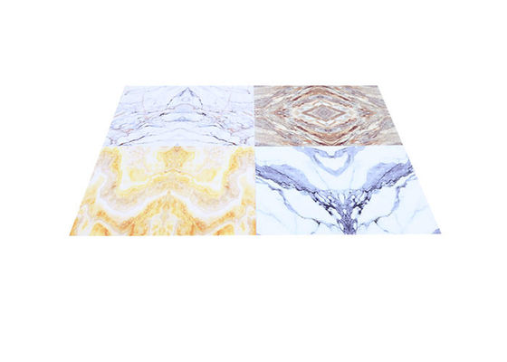 Penyerapan Suara Fleksibel PVC UV Protection Marble Sheet Heat Insulation