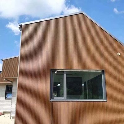 Panel Dinding Eksterior Komposit Plastik Kayu Co Extruded WPC Cladding Panel Bergalur