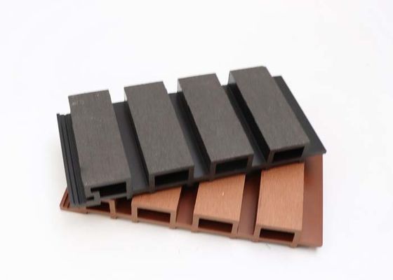 Panel Dinding Eksterior Komposit Plastik Kayu Co Extruded WPC Cladding Panel Bergalur