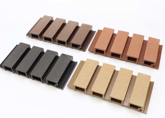 Panel Dinding Eksterior Komposit Plastik Kayu Luar Panel Dinding PVC WPC