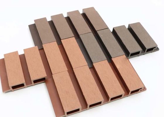 Panel Dinding Eksterior Komposit Plastik Kayu Luar Panel Dinding PVC WPC