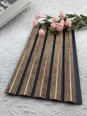 Tahan Air Dekorasi Interior PS 3D Panel Dinding Kayu Cornice Moulding