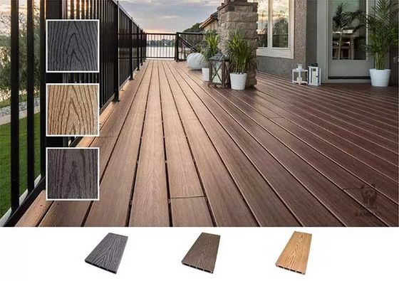 Panel Dinding Eksterior Kayu Komposit Kayu Plastik WPC Wall Cladding PE Co Extrusion
