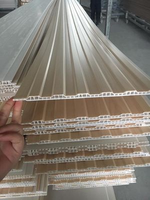 Panel Langit-Langit Dekoratif PVC Tahan Api Plafon Dinding Plastik Untuk Kamar Mandi Rumah