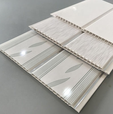 Panel Langit-Langit Dekoratif PVC Tahan Api Plafon Dinding Plastik Untuk Kamar Mandi Rumah