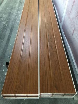 Panel Langit-langit PVC Kayu Laminasi Dekoratif 25cm Interior Panel Dinding Plastik