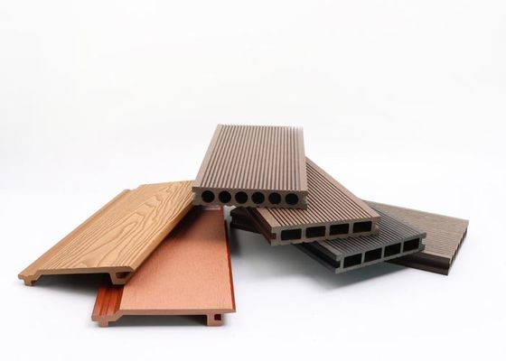 Decking WPC Decking Plastik Tahan Retak Papan Teras WPC 140x25x2900