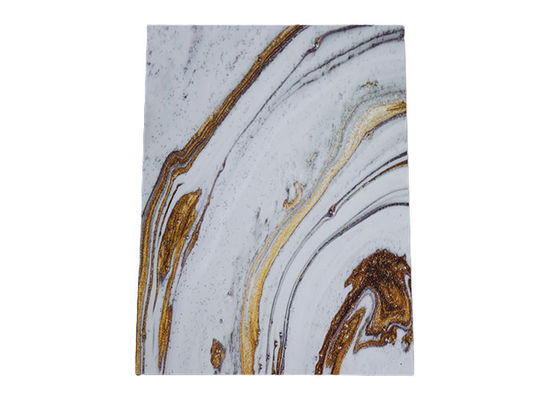 1220x2800x3mm PVC Marble Sheet Wall Decorative UV Board Untuk Arab Saudi