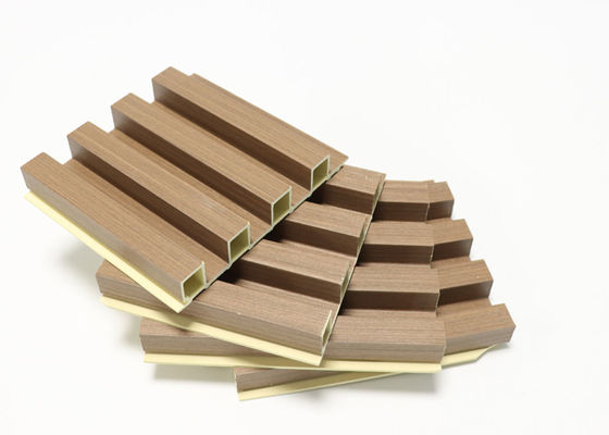 Wood Butir Laminated Interior Panel Dinding WPC 160x24mm Untuk Dekorasi Interior