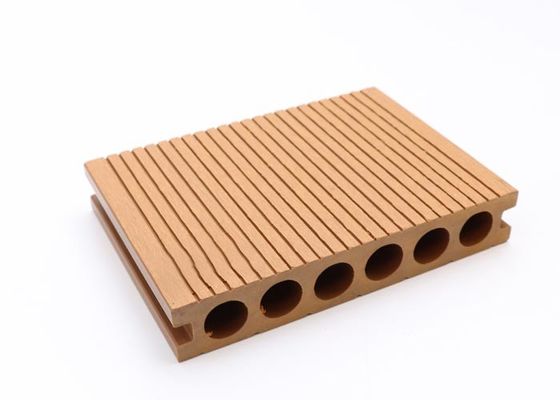 140x25mm Sembunyikan Bingkai Lantai Taman Plastik Decking Kayu Instalasi Mudah
