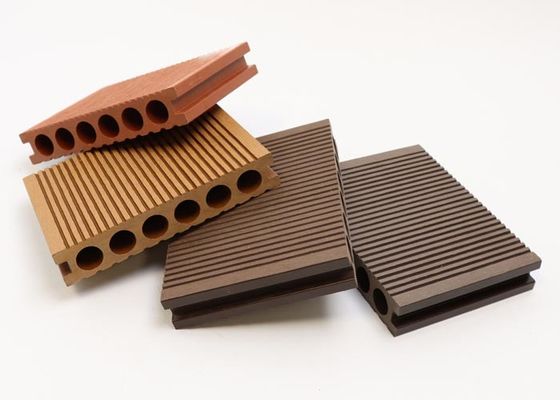 Waterproof Non Slip Outdoor WPC Decking Lantai Kayu Plastik Decking