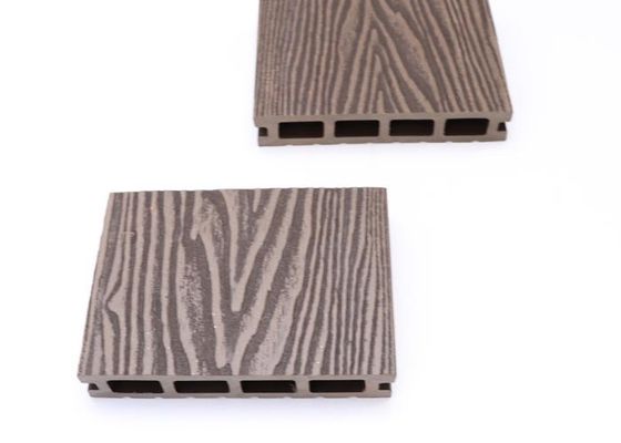 140x25mm Co Extrusion WPC Decking Lantai Komposit Plastik Kayu Daur Ulang