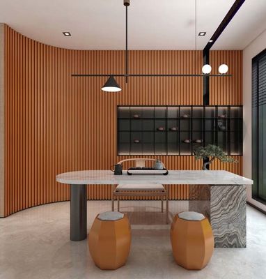 Panel Dinding Polystyrene Tebal 12mm Warna Garin Kayu Laminasi
