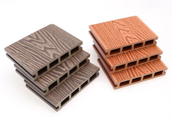 Co Exterior Exterior WPC Decking Hollow Composite Decking Board