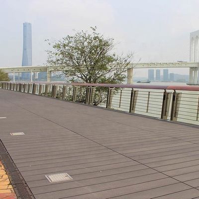 Co Exterior Exterior WPC Decking Hollow Composite Decking Board