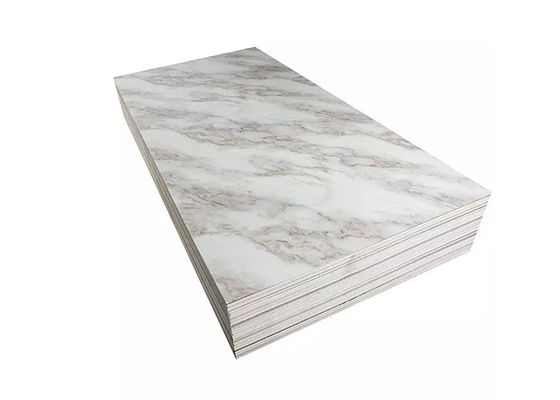 Luxury High Glossy 1220x2440mm 3mm PVC Marble Sheet Dekorasi Dinding Interior