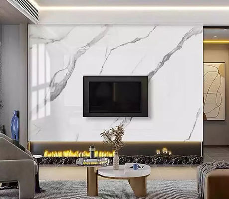 Luxury High Glossy 1220x2440mm 3mm PVC Marble Sheet Dekorasi Dinding Interior