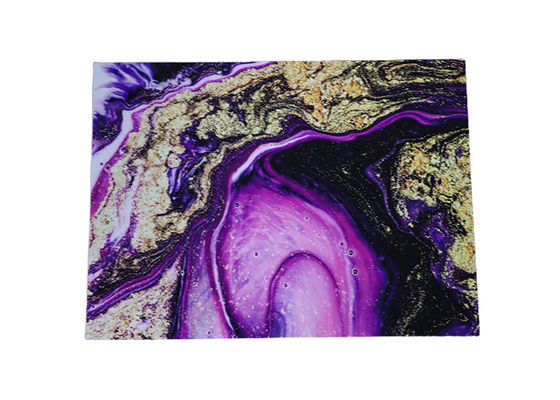 Luxury High Glossy 1220x2440mm 3mm PVC Marble Sheet Dekorasi Dinding Interior