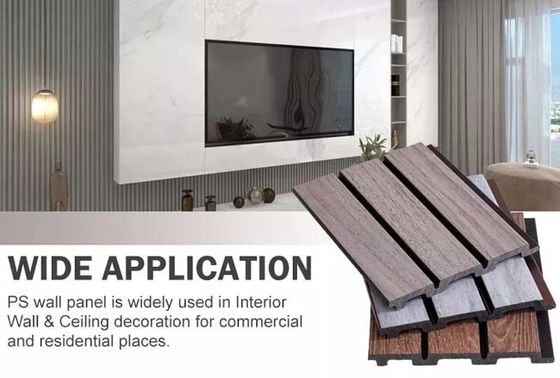 Dekorasi Rumah Panel Dinding Polystyrene Tahan Air Disesuaikan PS Wall Cladding
