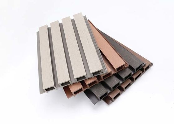 Esay Untuk Memasang Panel PS 3D Wood Fluted PS Wall Panel Exterior