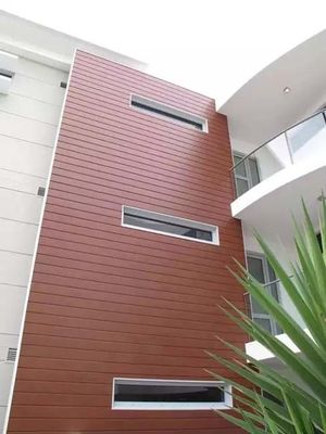 Esay Untuk Memasang Panel PS 3D Wood Fluted PS Wall Panel Exterior