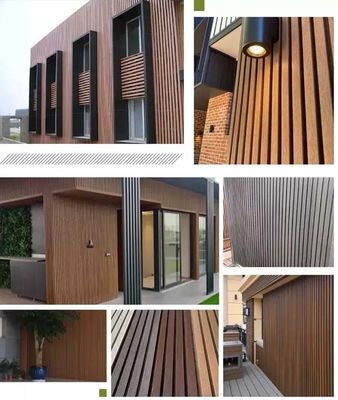 Esay Untuk Memasang Panel PS 3D Wood Fluted PS Wall Panel Exterior