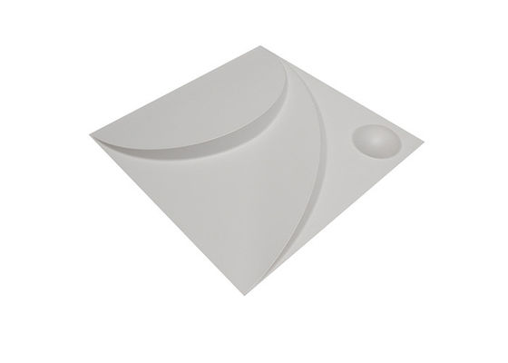 Panel Dinding 3D Dekoratif Interior Tahan Air PVC 1mm Desain Berlian Emas Bersinar