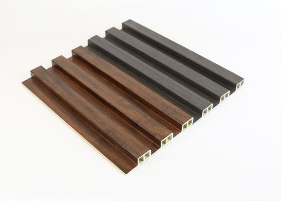 Panel Dinding Dekoratif Beralur WPC Panel Kayu Alternatif Panel WPC Beralur