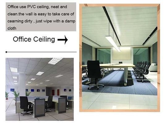 Bahan Konstruksi Dinding Panel Plafon PVC Dekoratif Interior