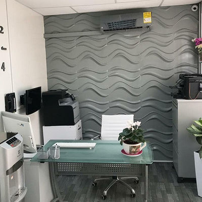 Panel Pvc Butir Kayu 5.85m Plafon Mudah Dipasang Untuk Atap Dinding Mobil