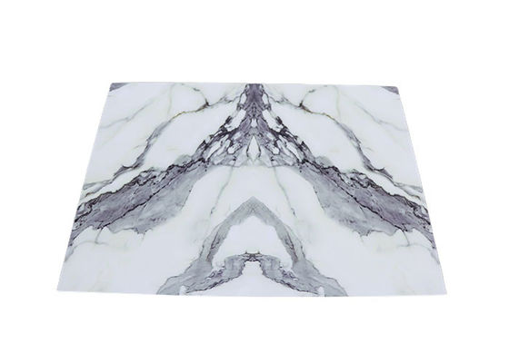 1.22x2.8mx3mm Panel Plastik Dekoratif Untuk Dinding Mewah Tahan Air Mengkilap Tinggi