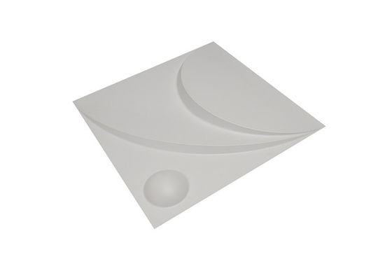Model Kaya Seni Modern Tahan Api Panel Dinding 3D PVC Untuk Dekorasi Dalam Ruangan