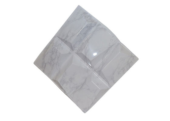 Model Kaya Seni Modern Tahan Api Panel Dinding 3D PVC Untuk Dekorasi Dalam Ruangan