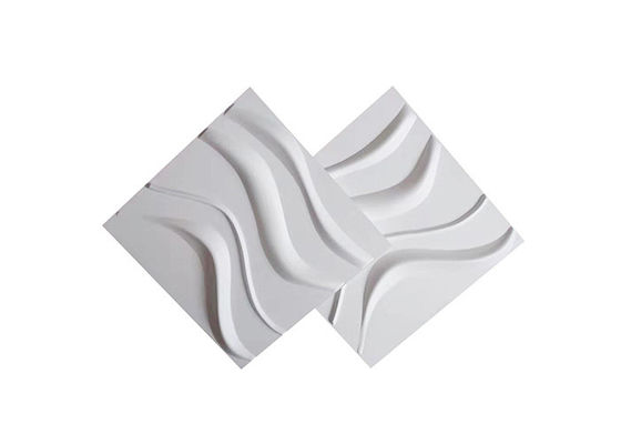 Tebal 1mm Panel Dinding Dekoratif 3d PVC Bentuk Persegi Fleksibel