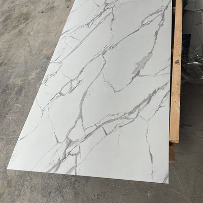 3D Printing PVC Marble Sheet UV Marble 1220x2440 Mm Untuk Hiasan Dinding