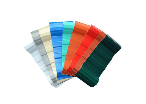 Resin Sintetis Plastik ASA PVC Genteng Bergelombang Tahan Api
