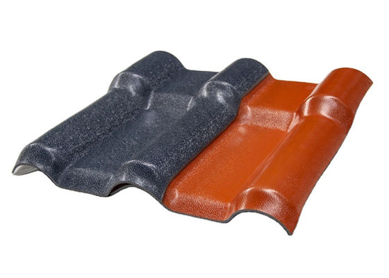 Resin Sintetis Plastik ASA PVC Genteng Bergelombang Tahan Api