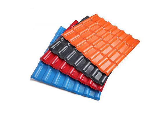 Resin Sintetis Plastik ASA PVC Genteng Bergelombang Tahan Api
