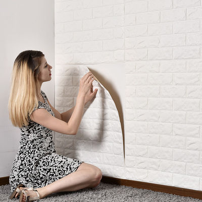 3D PE Foam Wallpaper Self Adhesive Wallpaper Untuk Dekorasi Rumah