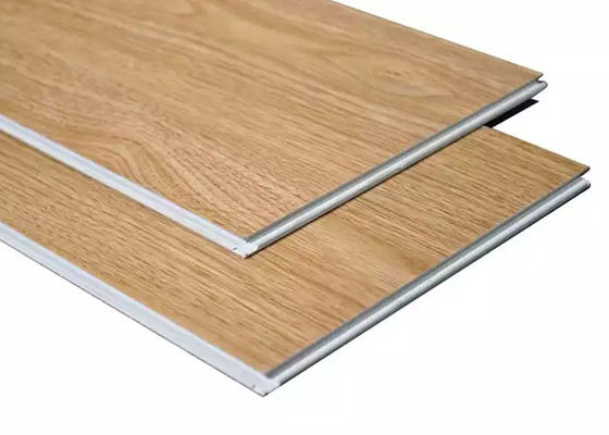 180x1220x4mm Serat Kayu Klik Lantai SPC Lantai PVC Plastik Tahan Air