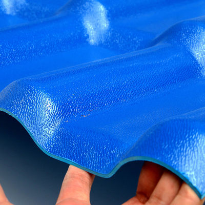Asa Resin Sintetis Genteng Genteng Sirap PVC Bergelombang Lembaran Atap Plastik UPVC
