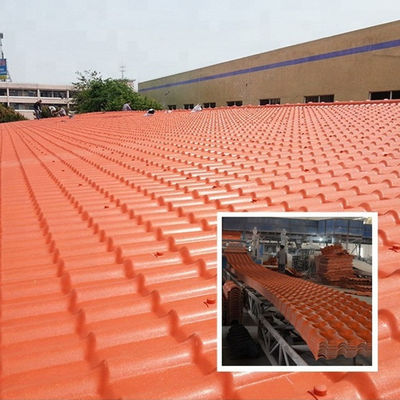 Asa Resin Sintetis Genteng Genteng Sirap PVC Bergelombang Lembaran Atap Plastik UPVC