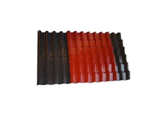 Resin Sintetis U Bentuk Genteng Keramik Surya Lapisan Warna-warni